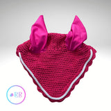 Fuchsia Saddle Pad and Bonnet set